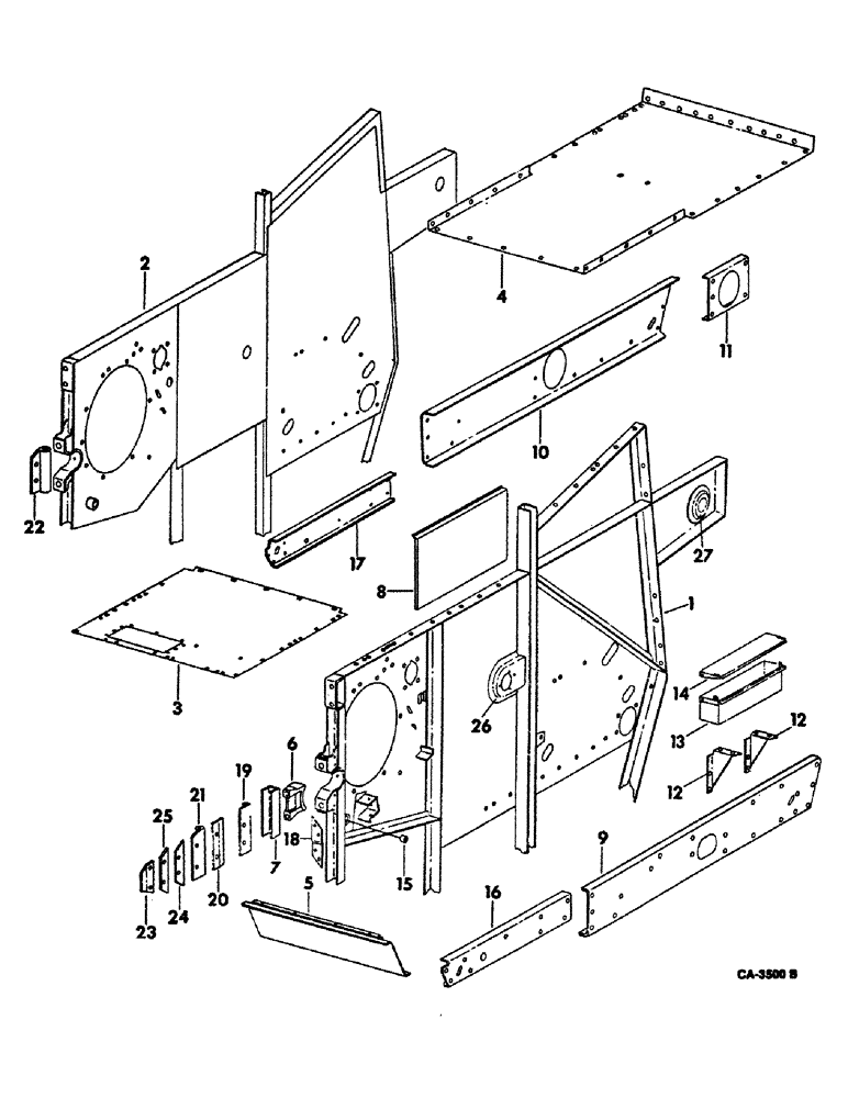 Схема запчастей Case IH 815 - (20-01) - SEPARATOR Separation