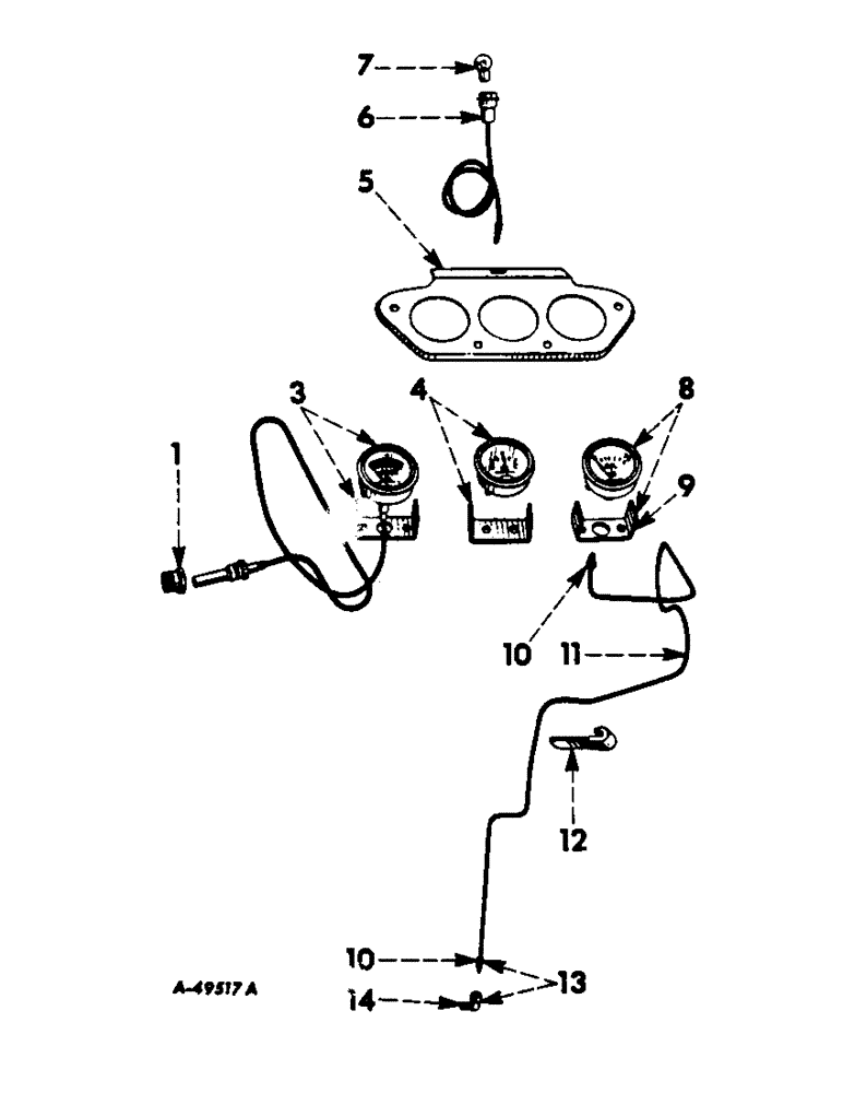 Схема запчастей Case IH 330 - (294) - ENGINE CONTROLS, INSTRUMENTS AND INSTRUMENT PANEL, INSTRUMENTS, INTERNATIONAL 330 Engine Controls