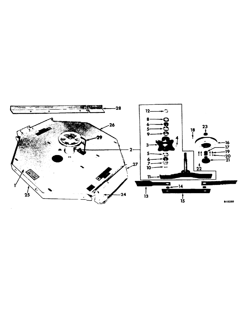 Схема запчастей Case IH C-2 - (J-03) - PLATFORM AND SPINDLE 