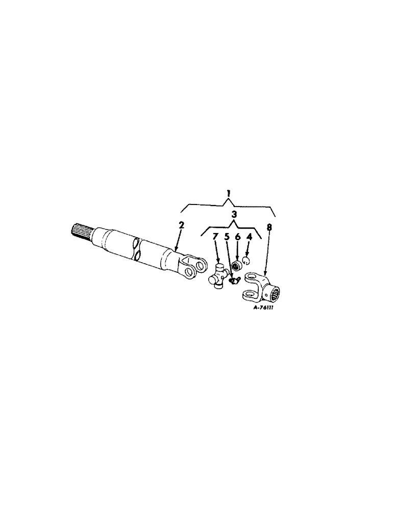 Схема запчастей Case IH 82 - (52[1]) - POWER DRIVE ATTACHMENT, 1000 RPM (31) - IMPLEMENT POWER TAKE OFF