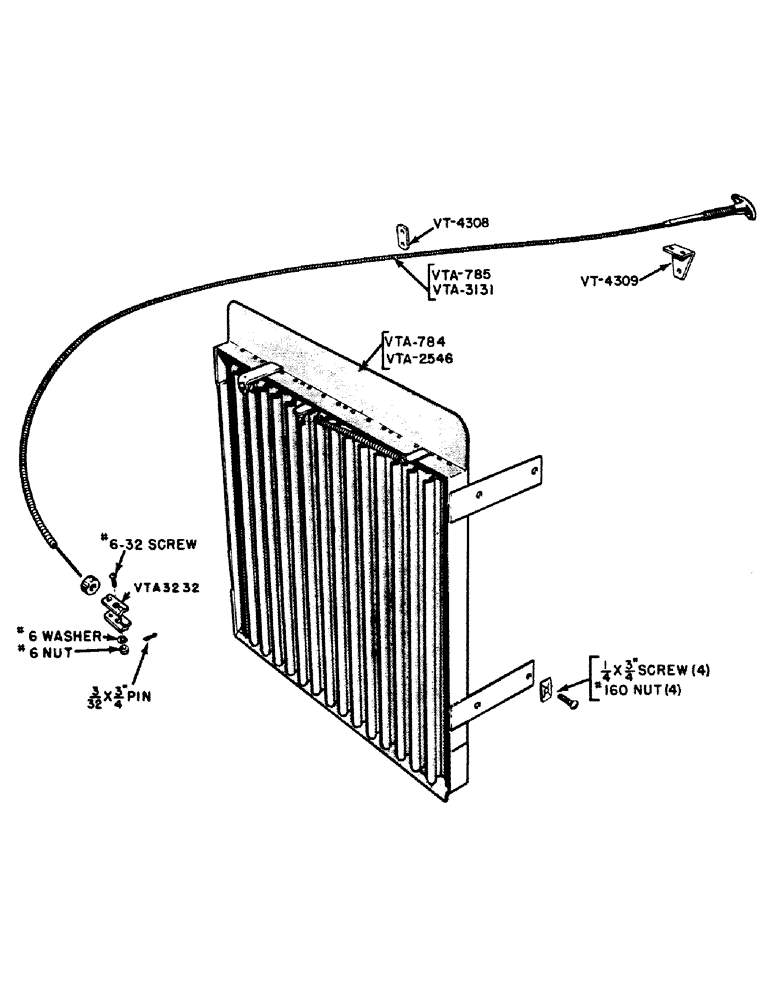 Схема запчастей Case IH VA-SERIES - (020) - RADIATOR SHUTTER, VAC, VA, VAO, VAH (02) - ENGINE