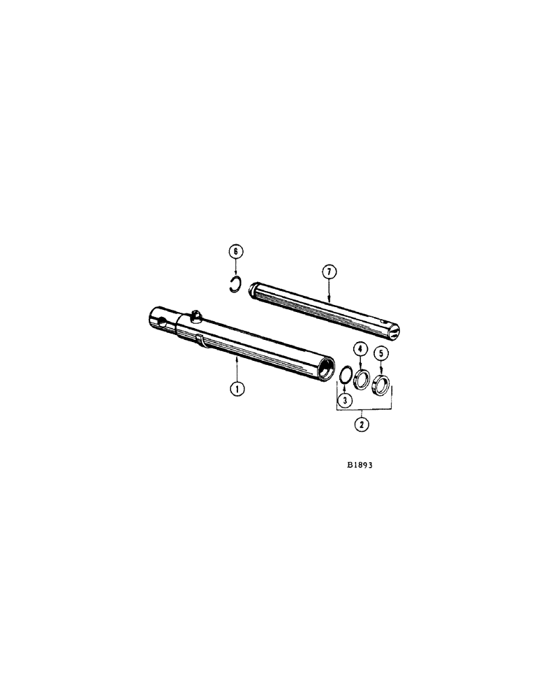 Схема запчастей Case IH 1150 - (038[A]) - PARTS FOR FH742056 HEADER LIFT CYLINDER (35) - HYDRAULIC SYSTEMS