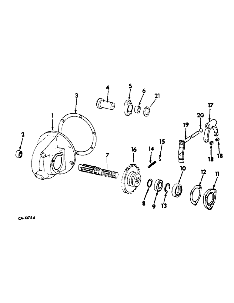 Схема запчастей Case IH 454 - (07-50) - DRIVE TRAIN, SIDE DRIVE POWER TAKE-OFF (04) - Drive Train