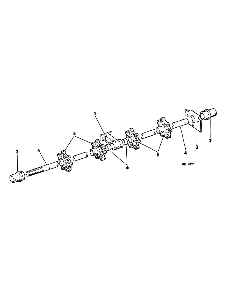 Схема запчастей Case IH 570 - (B-18) - REAR APRON SHAFT (00) - COMPLETE MACHINE