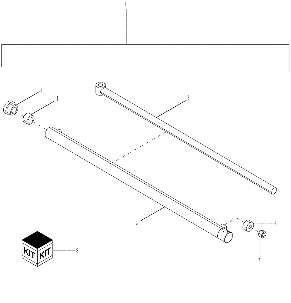 Схема запчастей Case IH 635 - (35.910.34) - MODULE TILT CYLINDER ASSEMBLY (35) - HYDRAULIC SYSTEMS