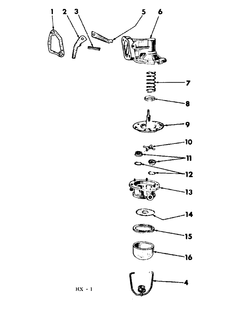 Схема запчастей Case IH 210 - (E-04) - FUEL SYSTEM, MECHANICAL FUEL PUMP, GAS (02) - FUEL SYSTEM