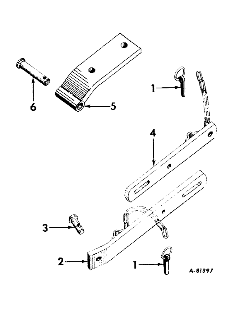 Схема запчастей Case IH 2424 - (155) - DRAWBARS AND HITCHES, ADJUSTABLE CHECK LINK, TRACTORS WITH THREE POINT HITCH Drawbar & Hitches