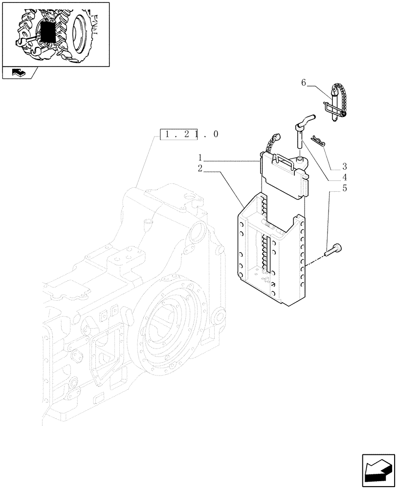 Схема запчастей Case IH PUMA 155 - (1.89.5/06) - SLIDER TOW HOOK WITH FIXED COUPLING C AND D3 LESS SWINGING DRAWBAR (ITALY) (VAR.331954-332954) (09) - IMPLEMENT LIFT