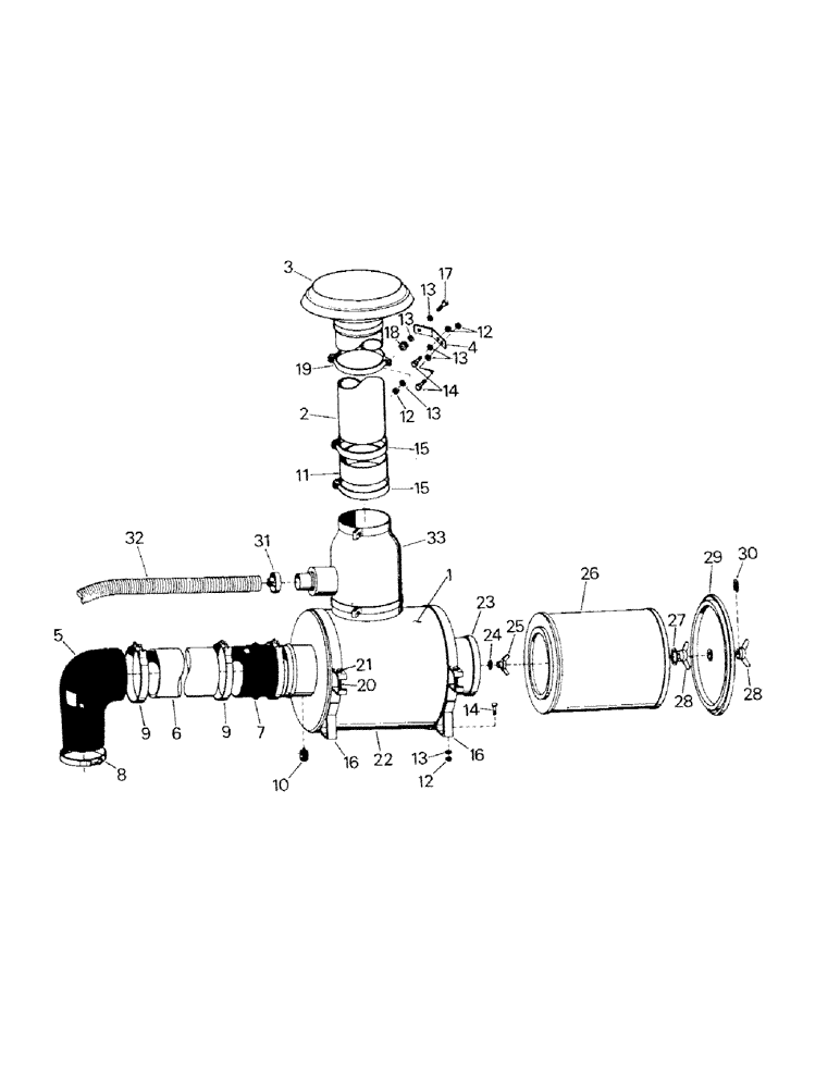 Схема запчастей Case IH RC210 - (04-05) - AIR INTAKE (04) - Drive Train