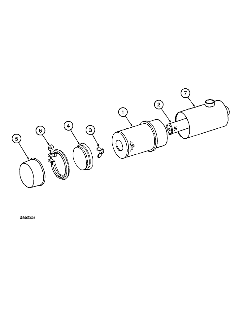 Схема запчастей Case IH 1400 - (2-08) - AIR CLEANER (01) - ENGINE