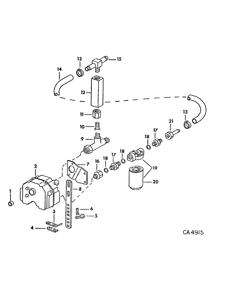 Схема запчастей Case IH 92 - (D-27) - HYDRAULIC PUMP AND CONNECTIONS, 540 RPM PTO 