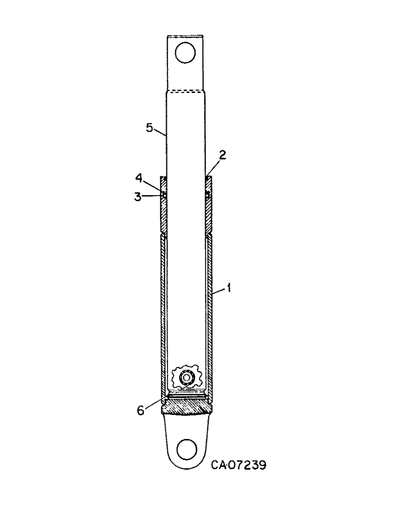 Схема запчастей Case IH 400 - (A-043) - HYDRAULIC CYLINDER, 2 X 8 IN. SINGLE ACTING 