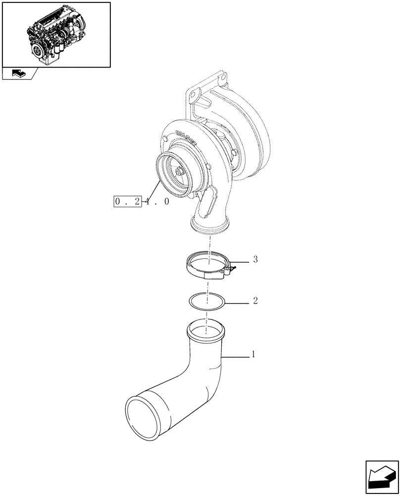 Схема запчастей Case IH F3CE0684C E002 - (0.24.2) - AIR LINES (504045082) 