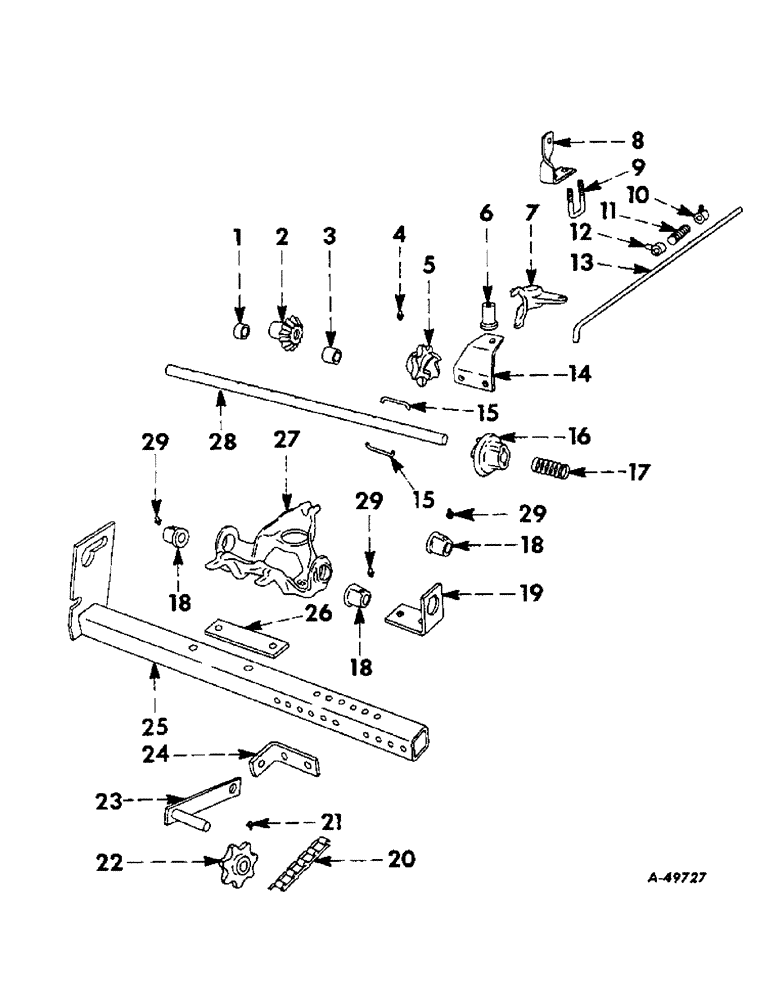 Схема запчастей Case IH 2CK-201 - (N-06) - HOPPER SUPPORT AND DRIVE 