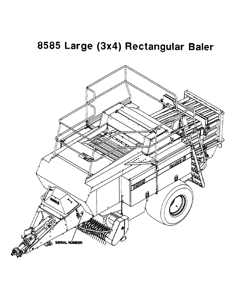Схема запчастей Case IH 8585 - (1-2) - SERIAL NUMBER LOCATION (00) - GENERAL