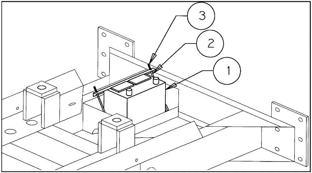 Схема запчастей Case IH PATRIOT NT - (04-001) - BATTERY ASSEMBLY Suspension & Frame