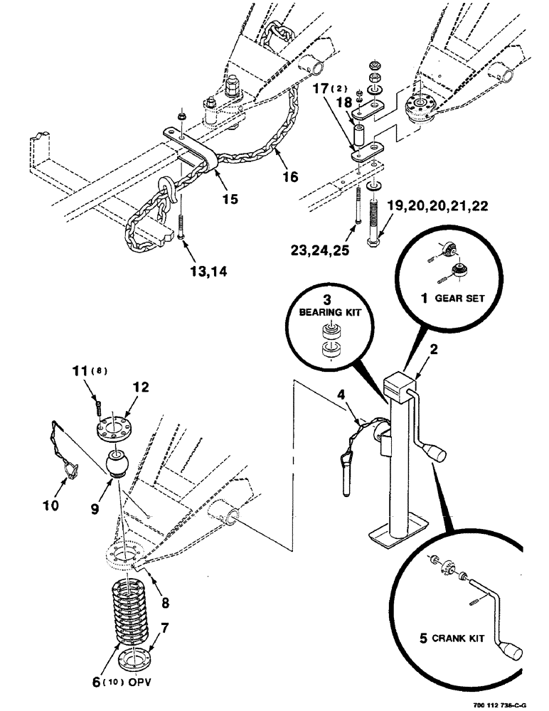 Схема запчастей Case IH 8580 - (02-02) - HITCH AND JACK ASSEMBLY Driveline