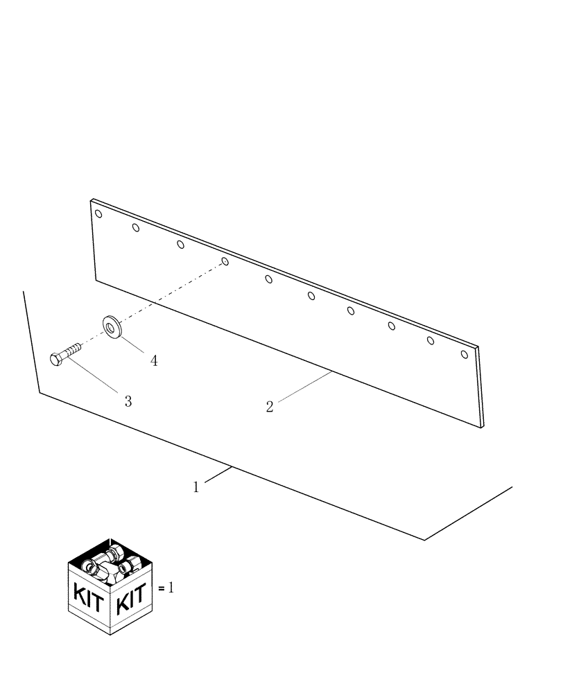 Схема запчастей Case IH RBX461 - (094) - TRASH BAFFLE KIT (88) - ACCESSORIES