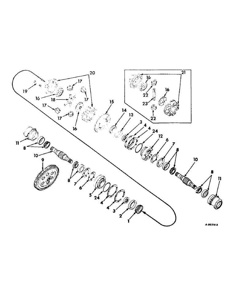 Схема запчастей Case IH 2706 - (B-11) - POWER TRAIN, DIFFERENTIAL (03) - POWER TRAIN