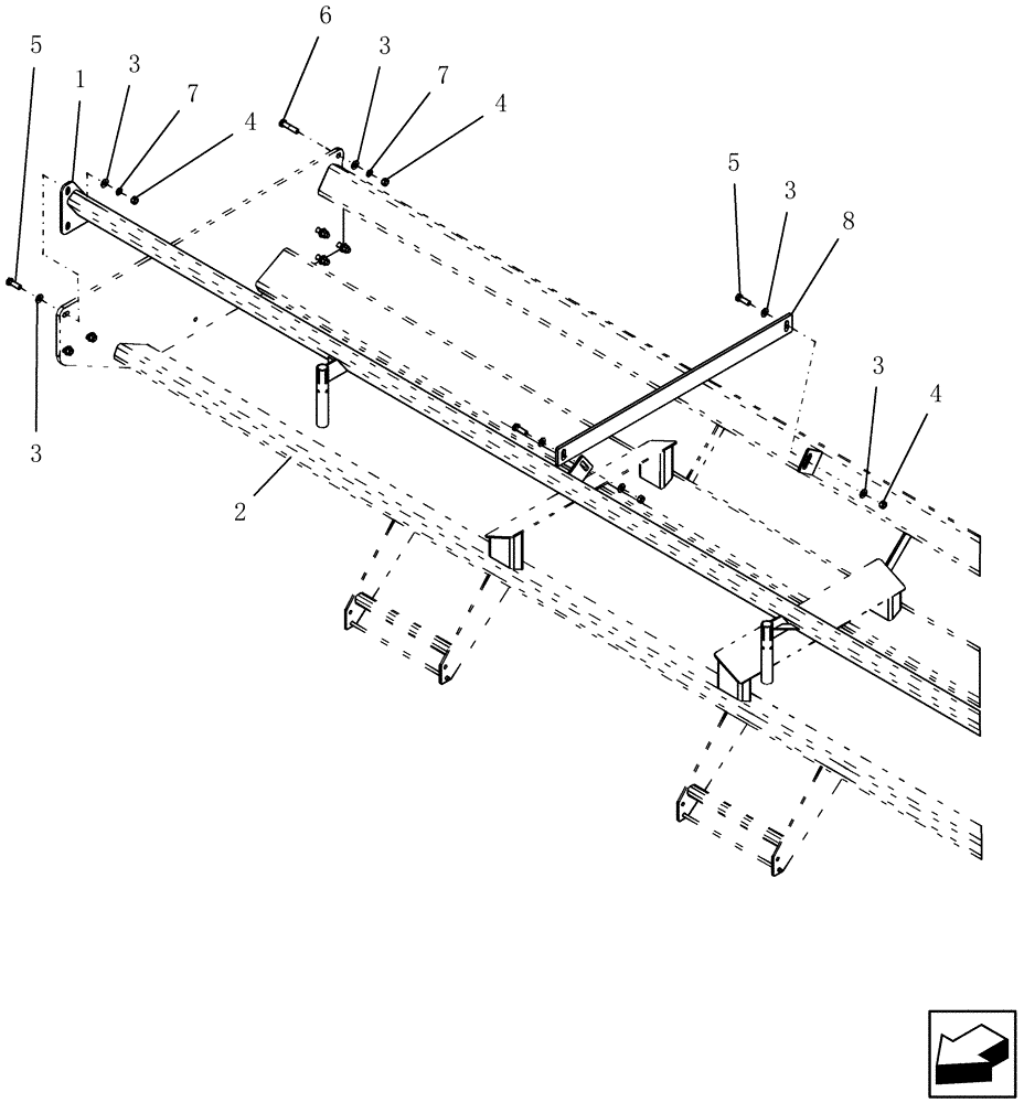 Схема запчастей Case IH 1200PT - (E.10.B[01]) - BULK FILL - STRUCTURE MOUNTING (BSN CBJ022251) E - Body and Structure