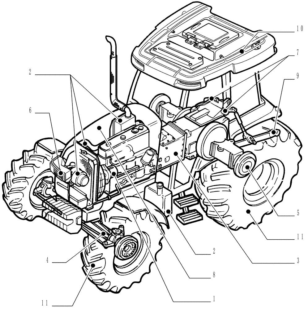 Схема запчастей Case IH FARMALL 85U - (MAIN) - MAIN SECTIONS (00) - GENERAL