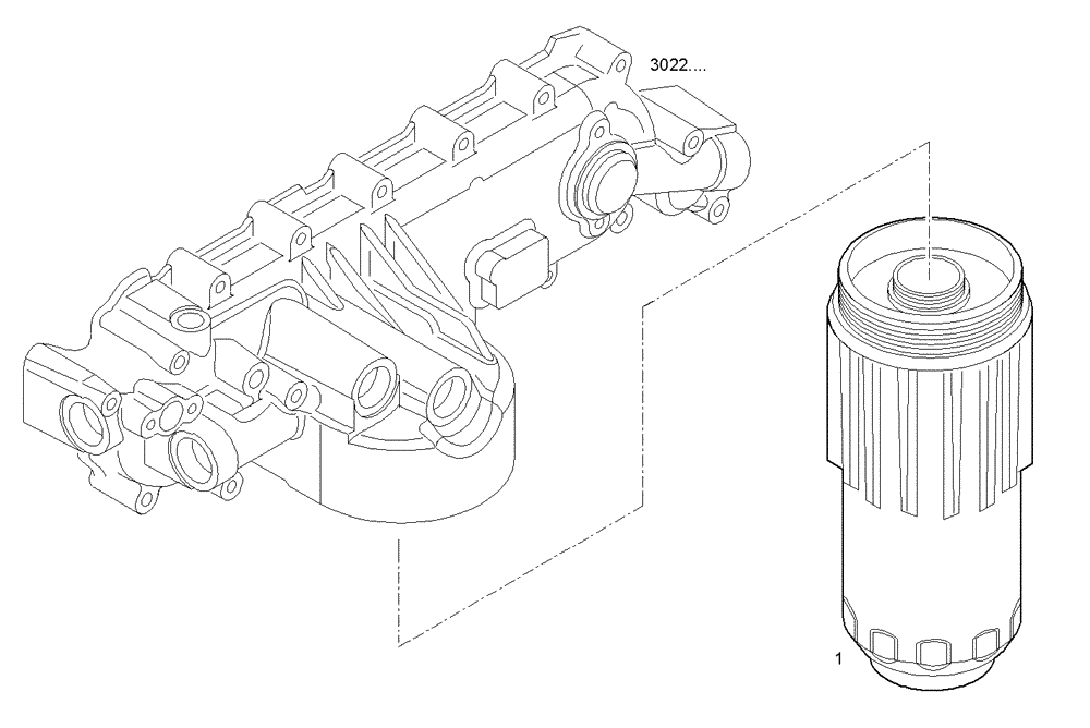 Схема запчастей Case IH F3BE0684N E906 - (3020.007) - OIL FILTERS oil filter cartridge 