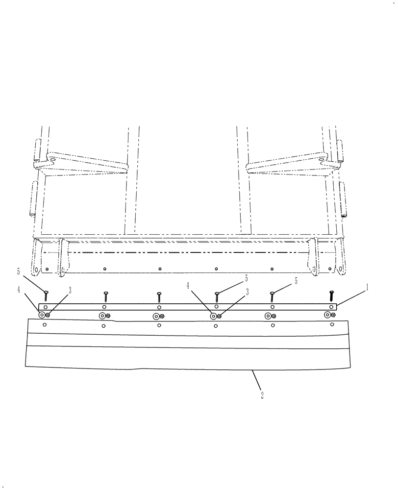 Схема запчастей Case IH 717721476 - (003) - SAFETY SHIELD CENTER REAR (08) - SHEET METAL