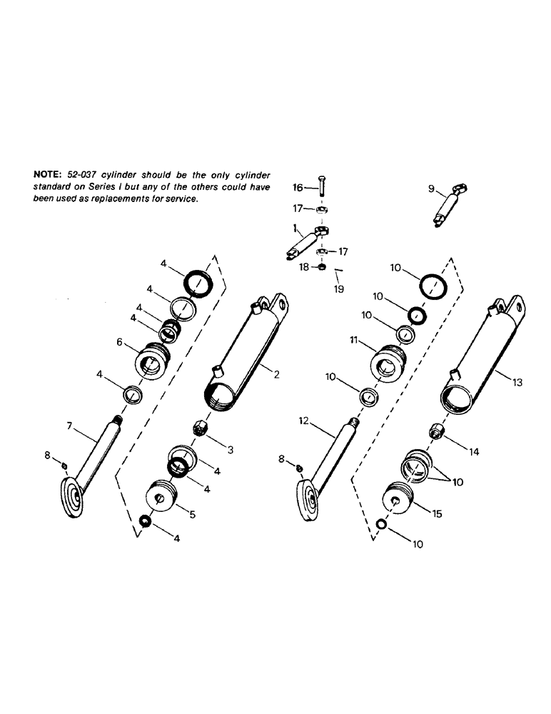 Схема запчастей Case IH STEIGER - (08-17) - STEERING CYLINDERS (07) - HYDRAULICS