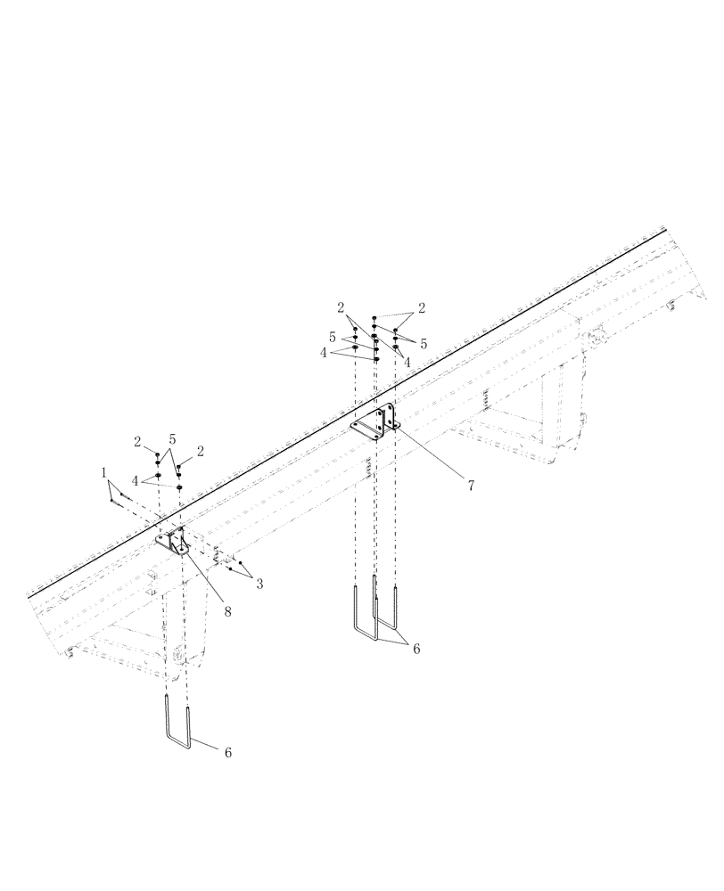 Схема запчастей Case IH DHX181 - (3.12[2.2]) - UPPER LINK & FLOW DIVIDER BRACKETS, WDX1701; FROM PIN K01 2002 (12) - MAIN FRAME