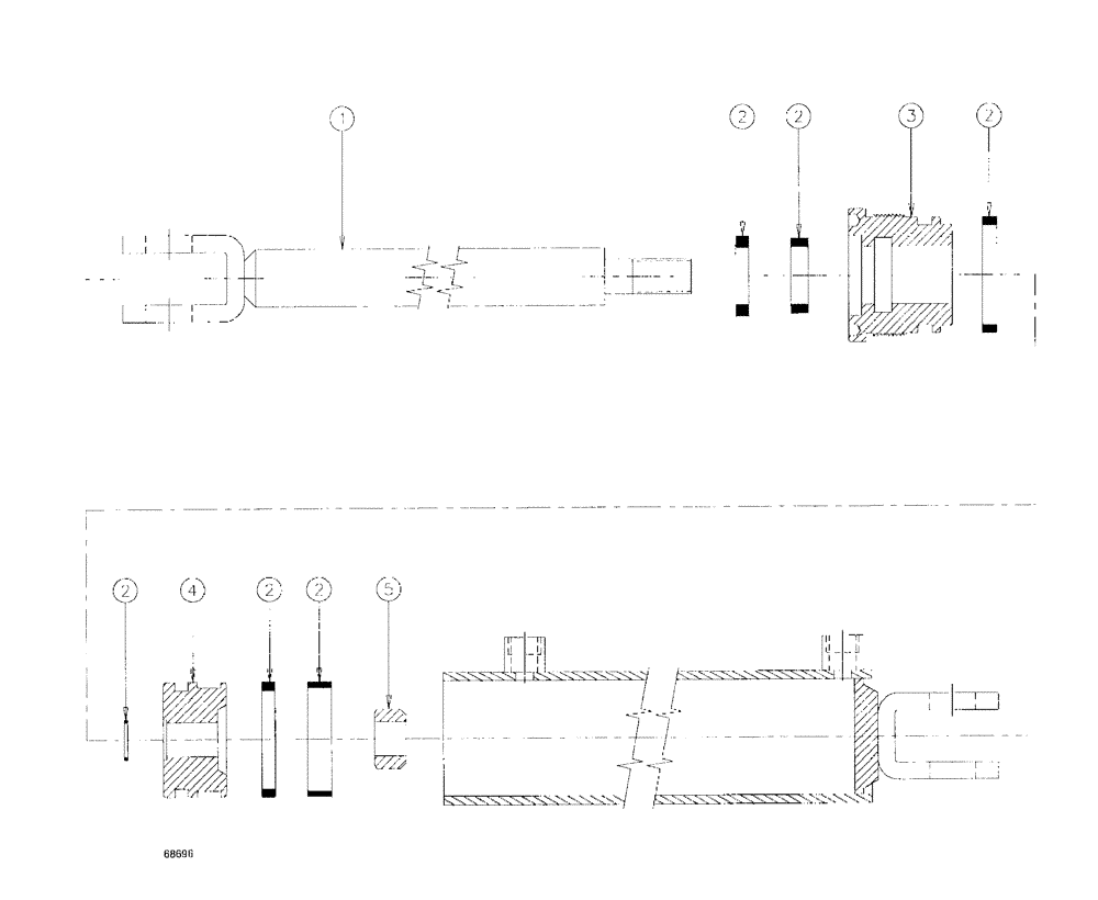 Схема запчастей Case IH SPX3185 - (07-003) - CYLINDERS - BOOM HEIGHT Cylinders