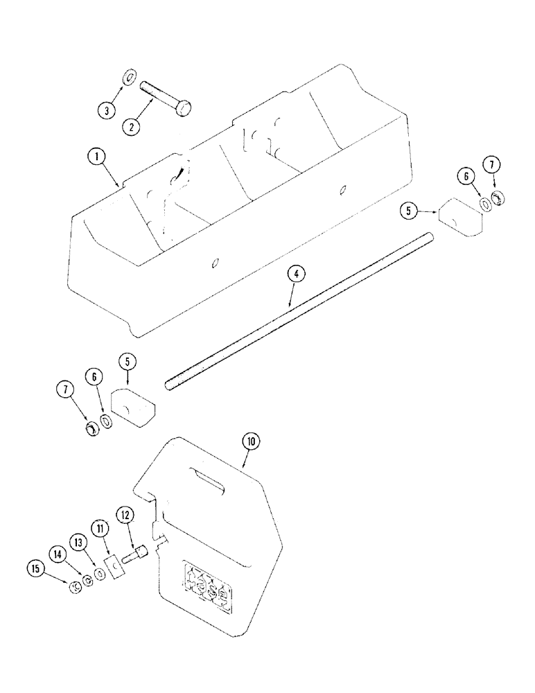 Схема запчастей Case IH 2394 - (9-018) - FRONT END WEIGHTS AND SUPPORT (09) - CHASSIS/ATTACHMENTS