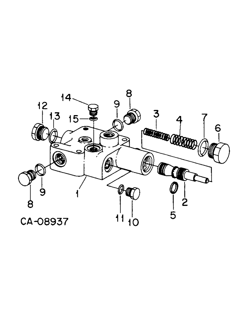 Схема запчастей Case IH 7488 - (10-14) - HYDRAULICS, REGULATOR VALVE ASSY (07) - HYDRAULICS