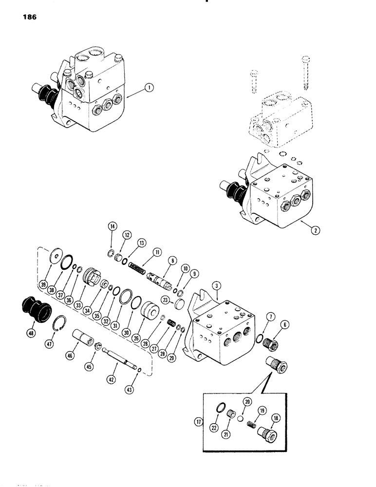 Схема запчастей Case IH 1090 - (186) - POWER BRAKE VALVE (07) - BRAKES