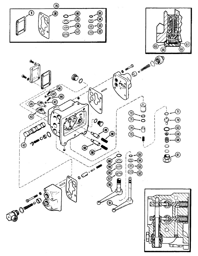 Схема запчастей Case IH 930-SERIES - (153A) - A34699 AUXILIARY VALVE, USED PRIOR TO TRANSMISSION SERIAL NUMBER 2219218, KINGSTON PRODUCTS (08) - HYDRAULICS