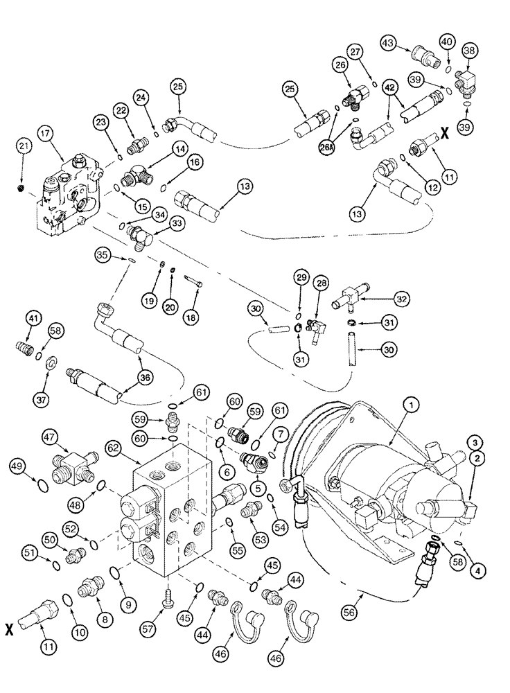 Схема запчастей Case IH 2344 - (08-20) - HYDRAULICS - REEL DRIVE - ASN JJC0174400 (07) - HYDRAULICS