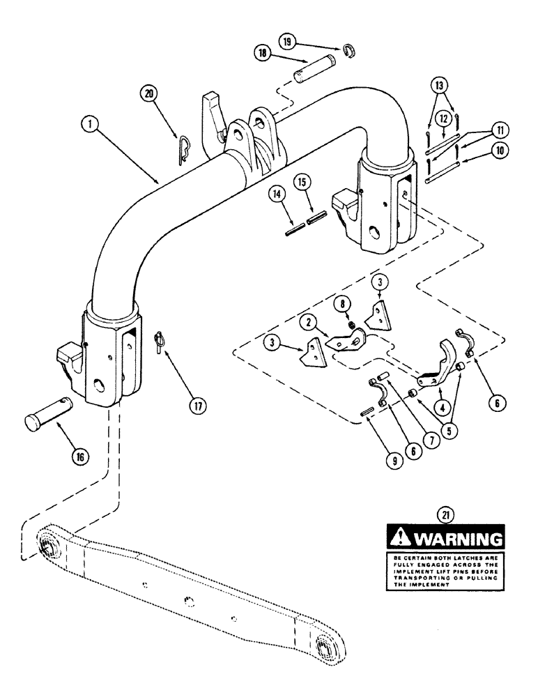 Схема запчастей Case IH 4694 - (9-390) - QUICK HITCH COUPLER (09) - CHASSIS/ATTACHMENTS