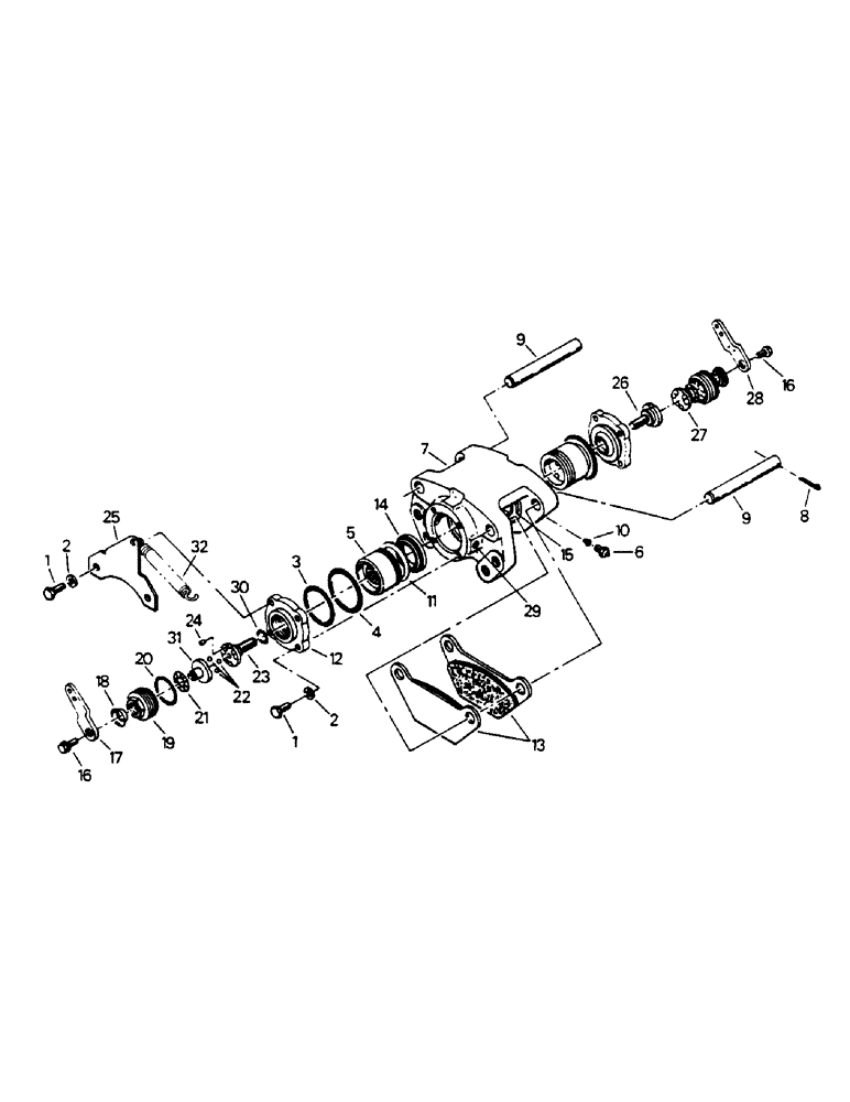 Схема запчастей Case IH 9130 - (05-2) - BRAKE CALIPER ASSEMBLY (5.1) - BRAKES