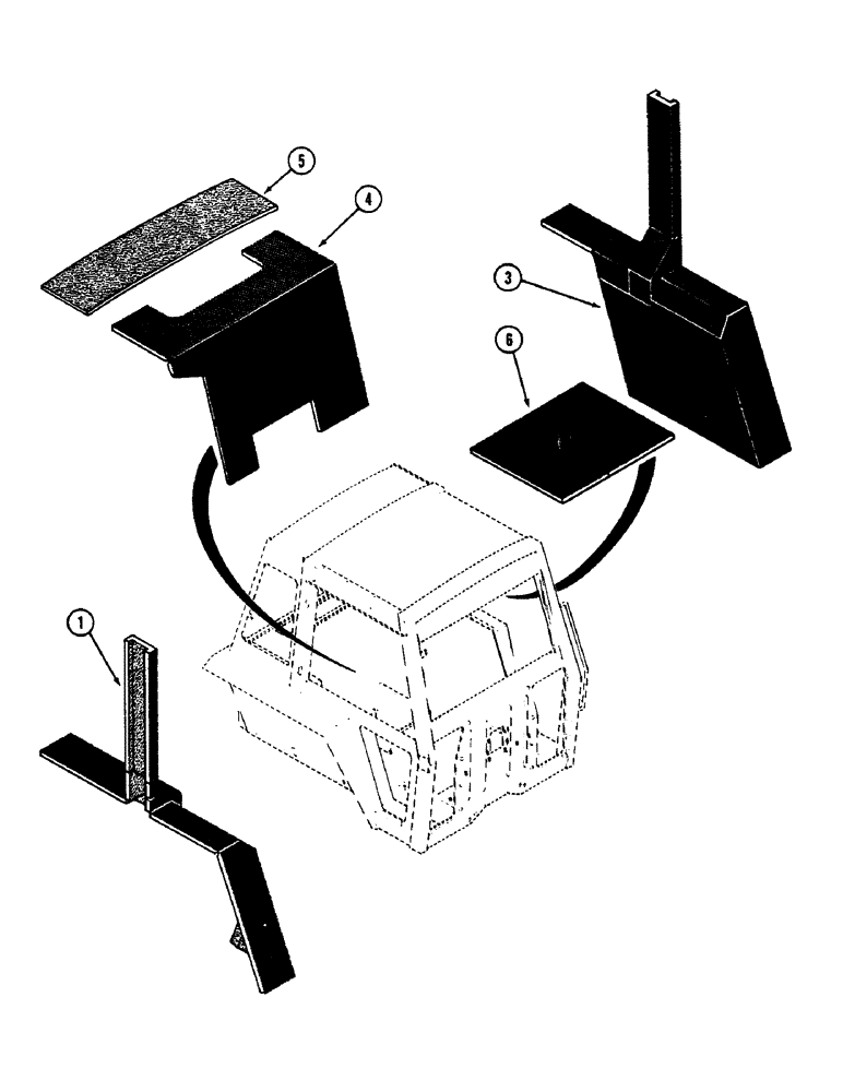 Схема запчастей Case IH 2390 - (9-377A) - CAB, ACOUSTICAL COVERS, CAB SERIAL NO. 12030191 AND AFTER (09) - CHASSIS/ATTACHMENTS