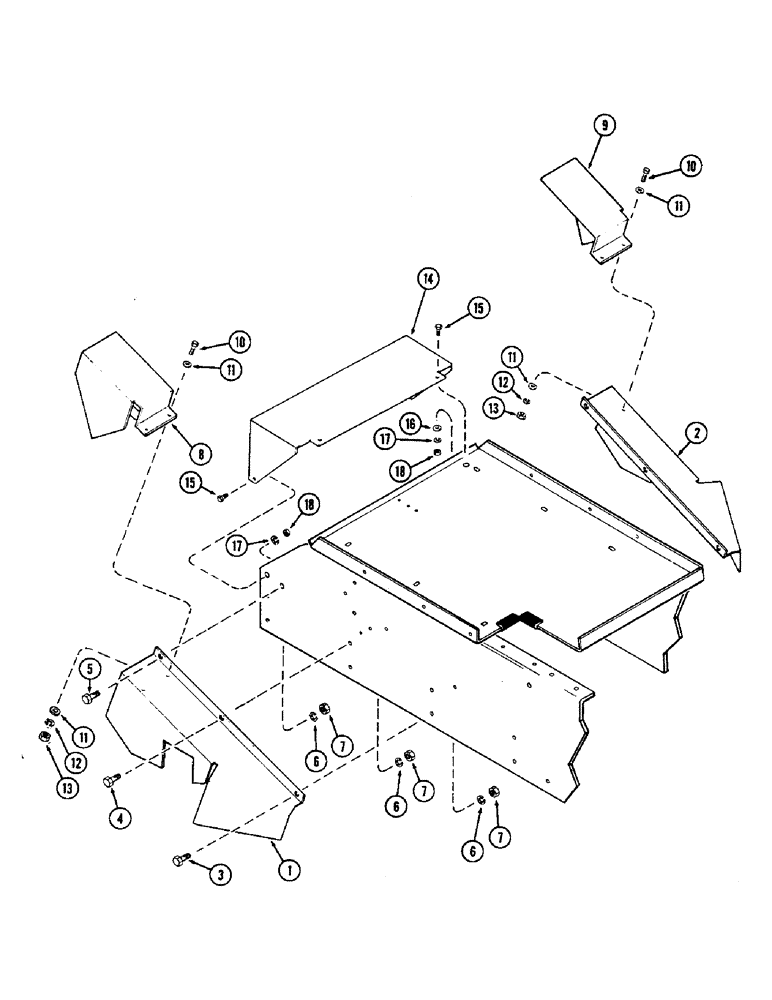 Схема запчастей Case IH 2470 - (430) - MUD SHIELD ATTACHMENT (09) - CHASSIS/ATTACHMENTS