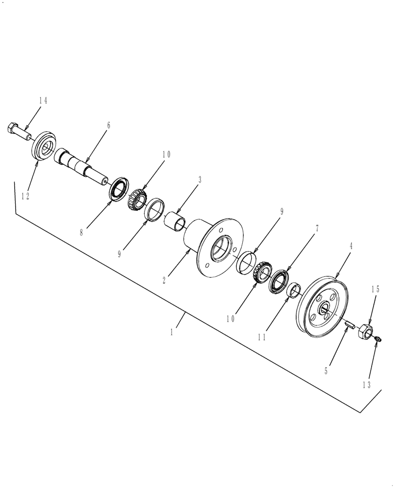 Схема запчастей Case IH RRX160 - (003) - SPINDLE ASSEMBLY - AUB144734 