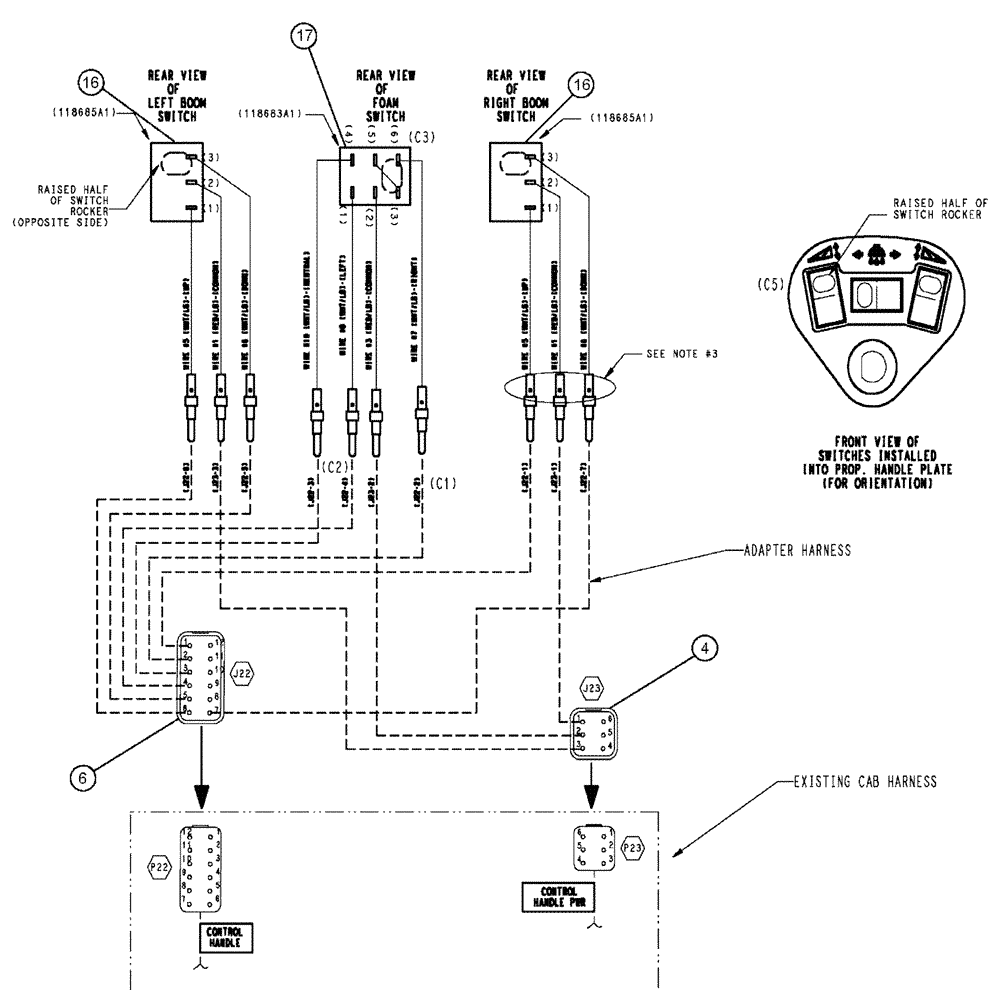 Схема запчастей Case IH 3150 - (01-010[02]) - PROPEL HANDLE SUB ASSEMBLY Cab Interior