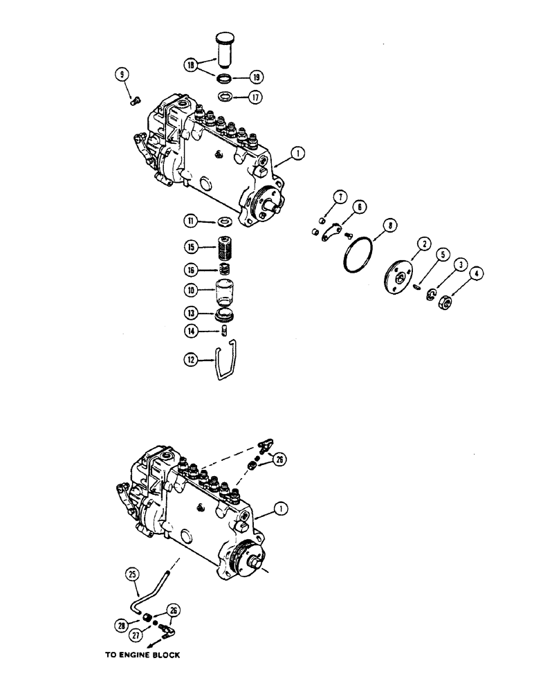 Схема запчастей Case IH 2670 - (072) - FUEL INJECTION PUMP, WITH LUBE TUBE ON OUTSIDE OF PUMP, 504BDT INTERCOOLED DIESEL ENGINE (03) - FUEL SYSTEM