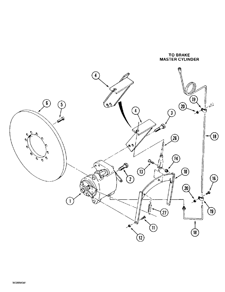 Схема запчастей Case IH 9350 - (7-08) - BRAKE SYSTEM, BAR AXLE (07) - BRAKES