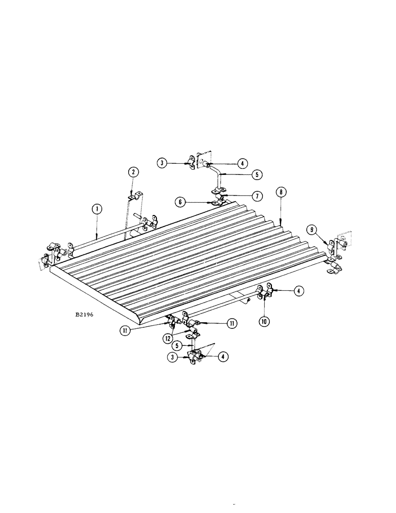 Схема запчастей Case IH 400 - (056) - STRAWRACK RETURN PAN (72) - SEPARATION