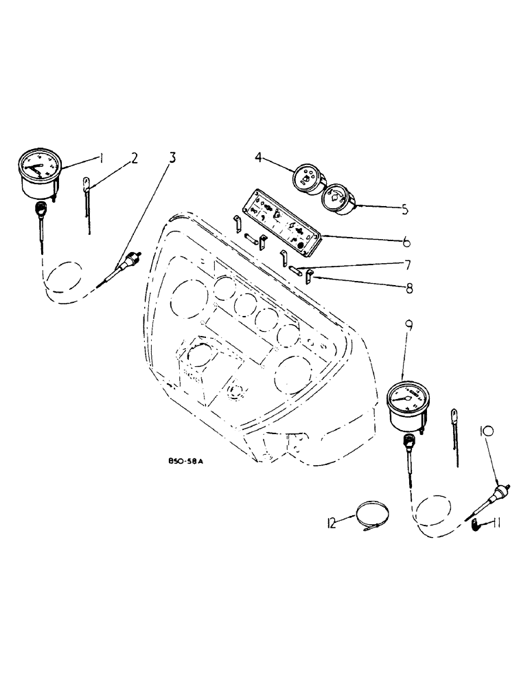 Схема запчастей Case IH 785 - (11-004) - INSTRUMENTS Instruments