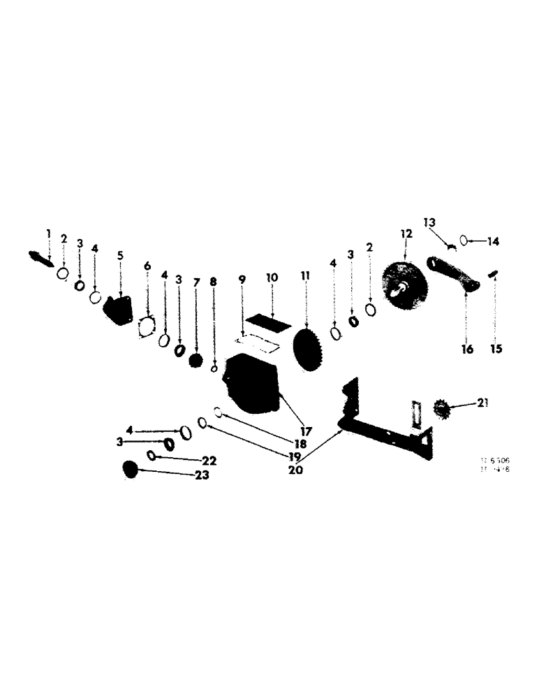 Схема запчастей Case IH 155 - (J-18) - MAIN DRIVE GEAR CASE 