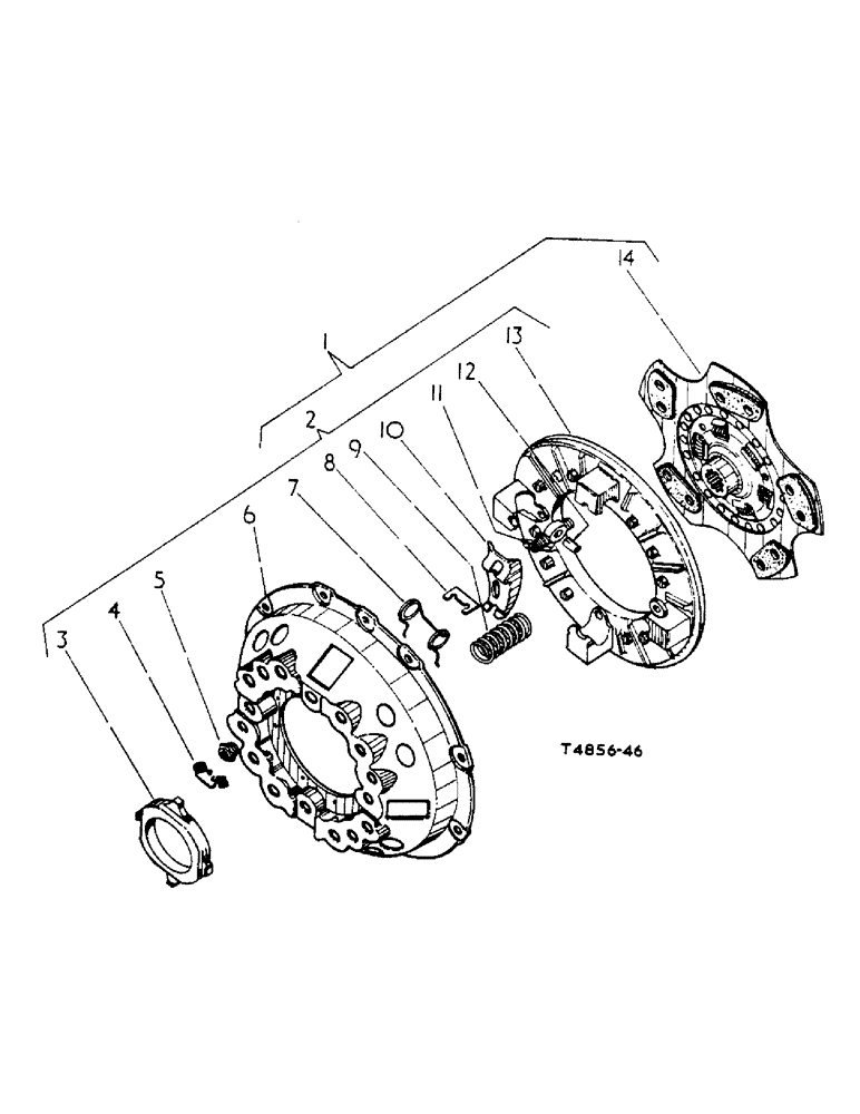 Схема запчастей Case IH 434 - (6-051) - 11" HVY DUTY SINGLE CLUTCH FLYWHEEL, FULL FWD & REV. ATTACHMENT, HVY DUTY SINGLE CLUTCH ATTACHMENT (06) - POWER TRAIN