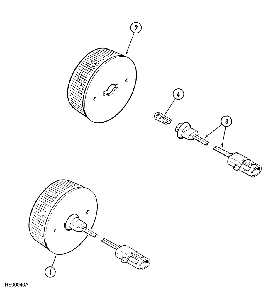 Схема запчастей Case IH 5850 - (04-10) - TAIL LAMP (04) - ELECTRICAL SYSTEMS