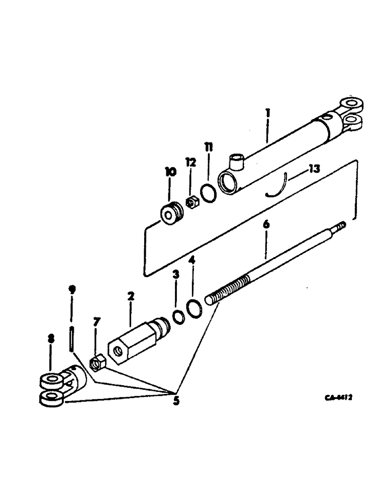 Схема запчастей Case IH 420 - (193) - DRUM DRIVE CYLINDER, 416, 1696 AND ABOVE, 422, 3167 AND ABOVE (35) - HYDRAULIC SYSTEMS