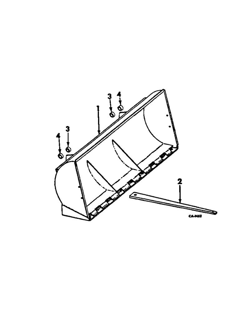 Схема запчастей Case IH 2500 - (17-10) - MOUNTED EQUIPMENT, MANURE BUCKET Mounted Equipment